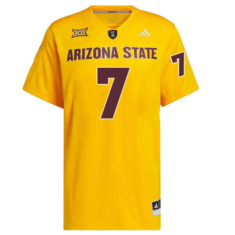 #7 Montana Warren Arizona State Sun Devils College Football Jerseys Stitched-Gold